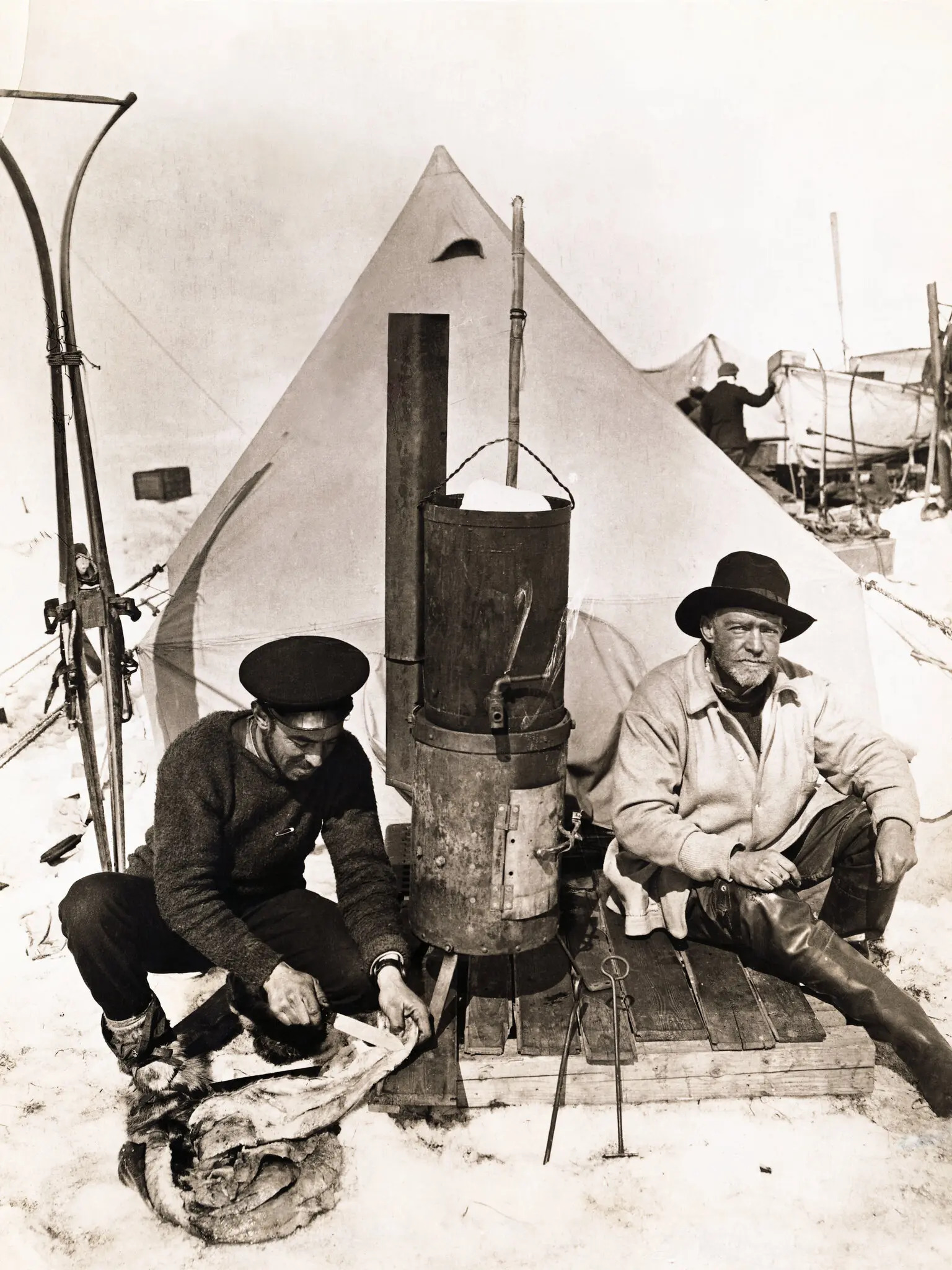 Hurley shackleton at camp.jpg