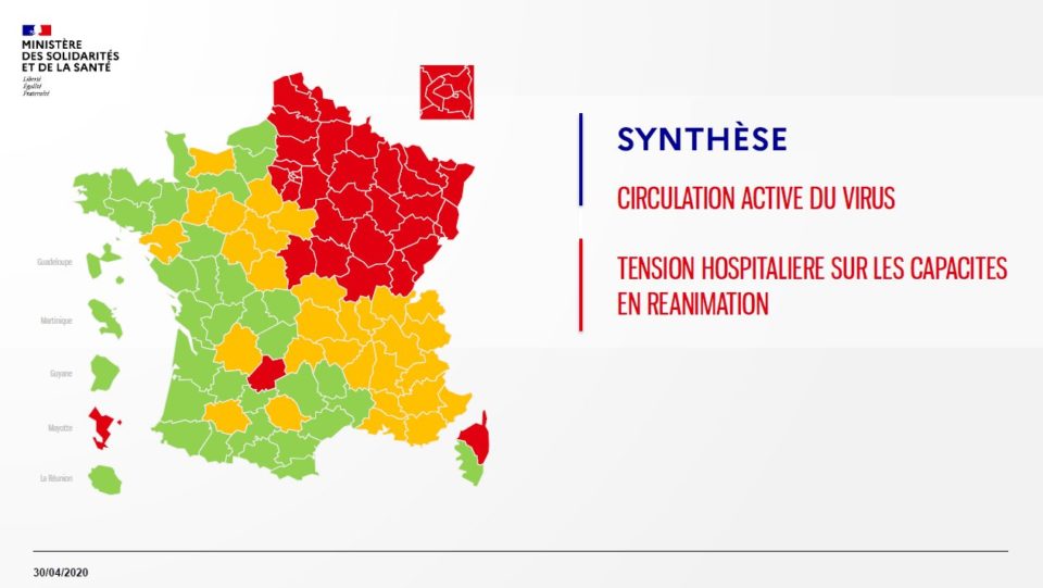 Carte Synthèse de la situation au 30 avril 2020